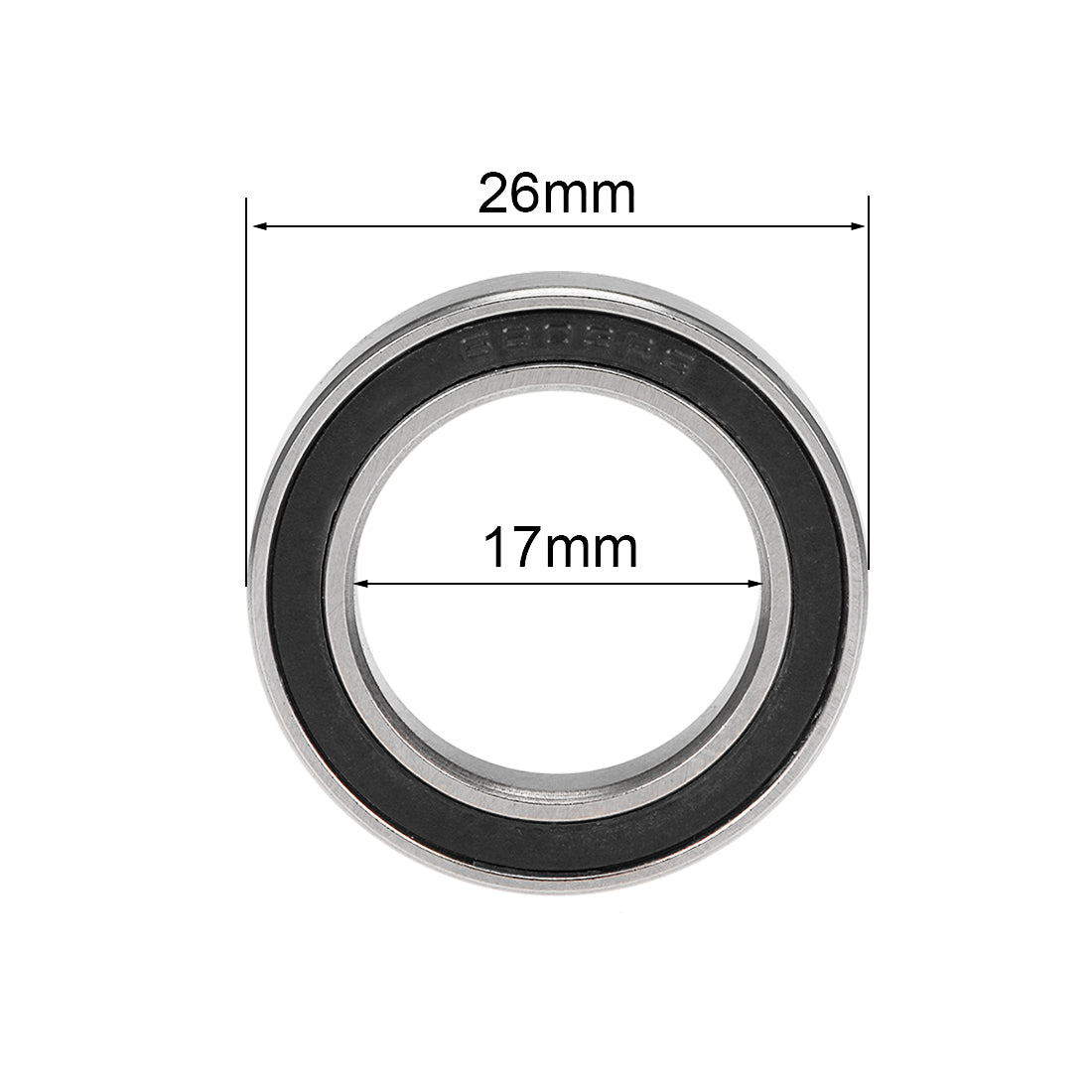 Harfington Deep Groove Ball Bearings Thin Section Double Sealed Chrome Steel ABEC3