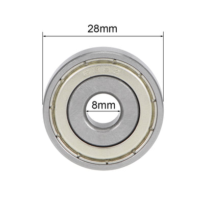 Harfington Deep Groove Ball Bearings Double Shield Chrome Steel ABEC3