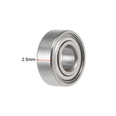 Harfington Miniature Deep Groove Ball Bearings Double Shielded Chrome Steel