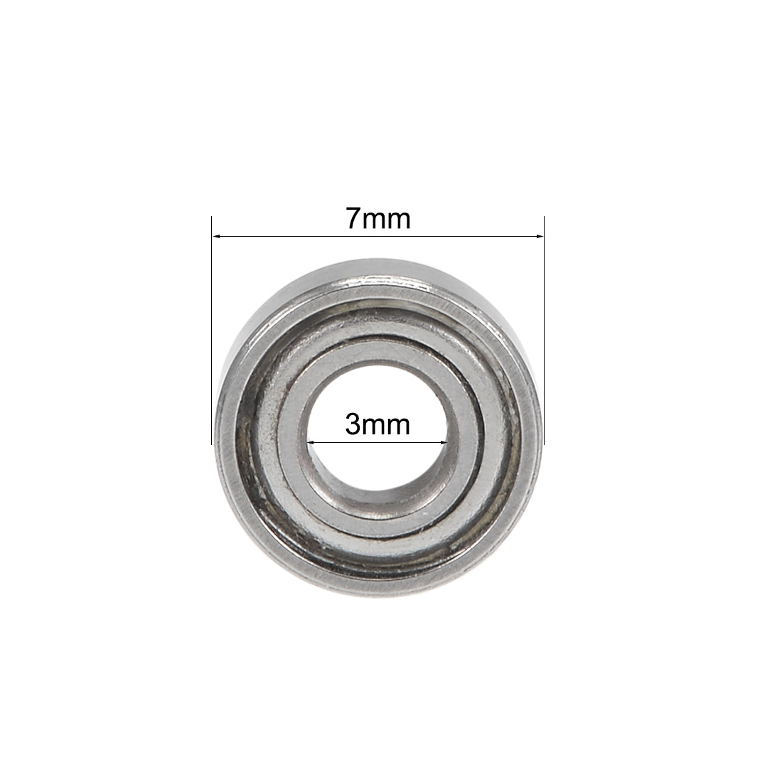 Harfington Miniature Deep Groove Ball Bearings Double Shielded Chrome Steel