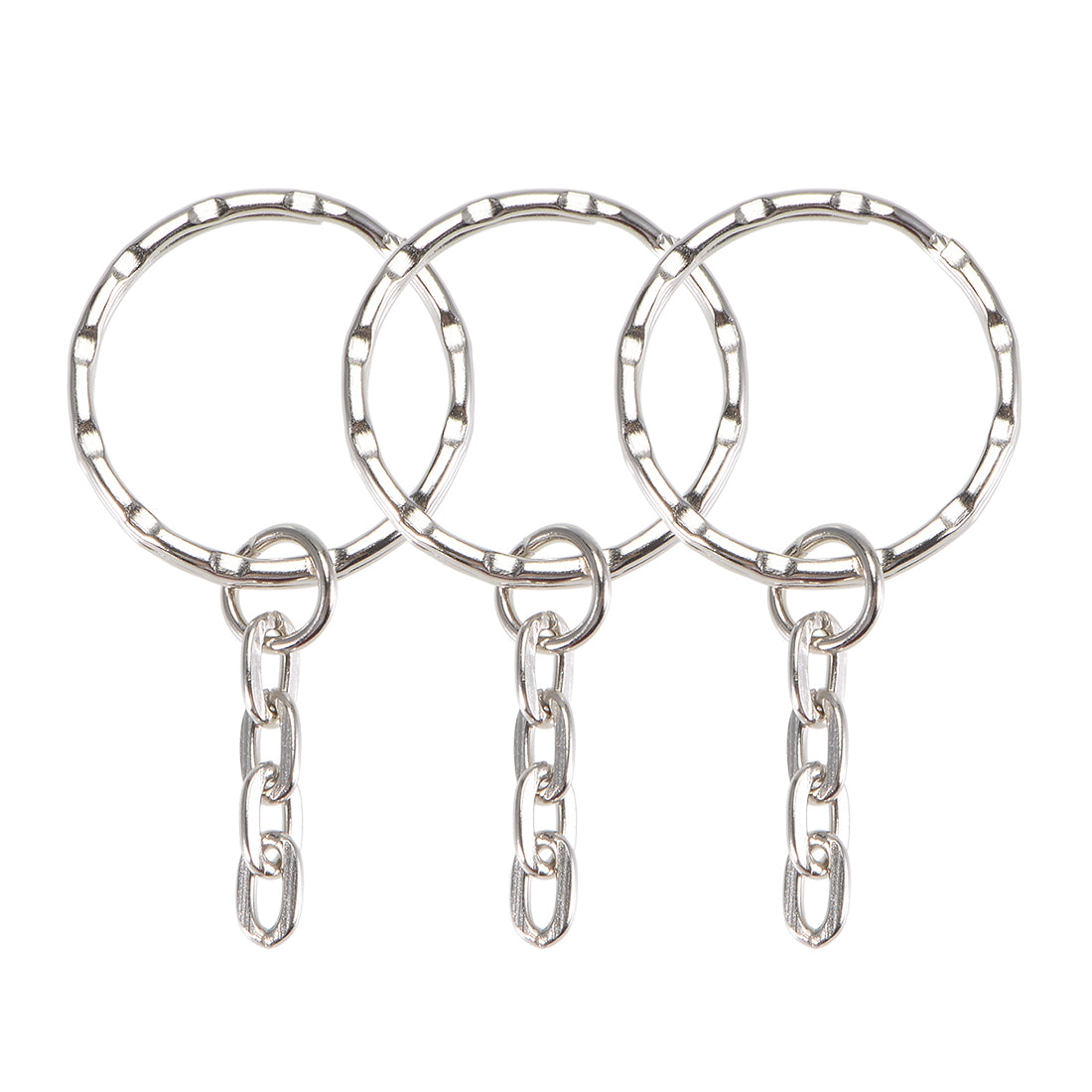 Harfington Flat Chain Split Key Ring Open Jump Connector