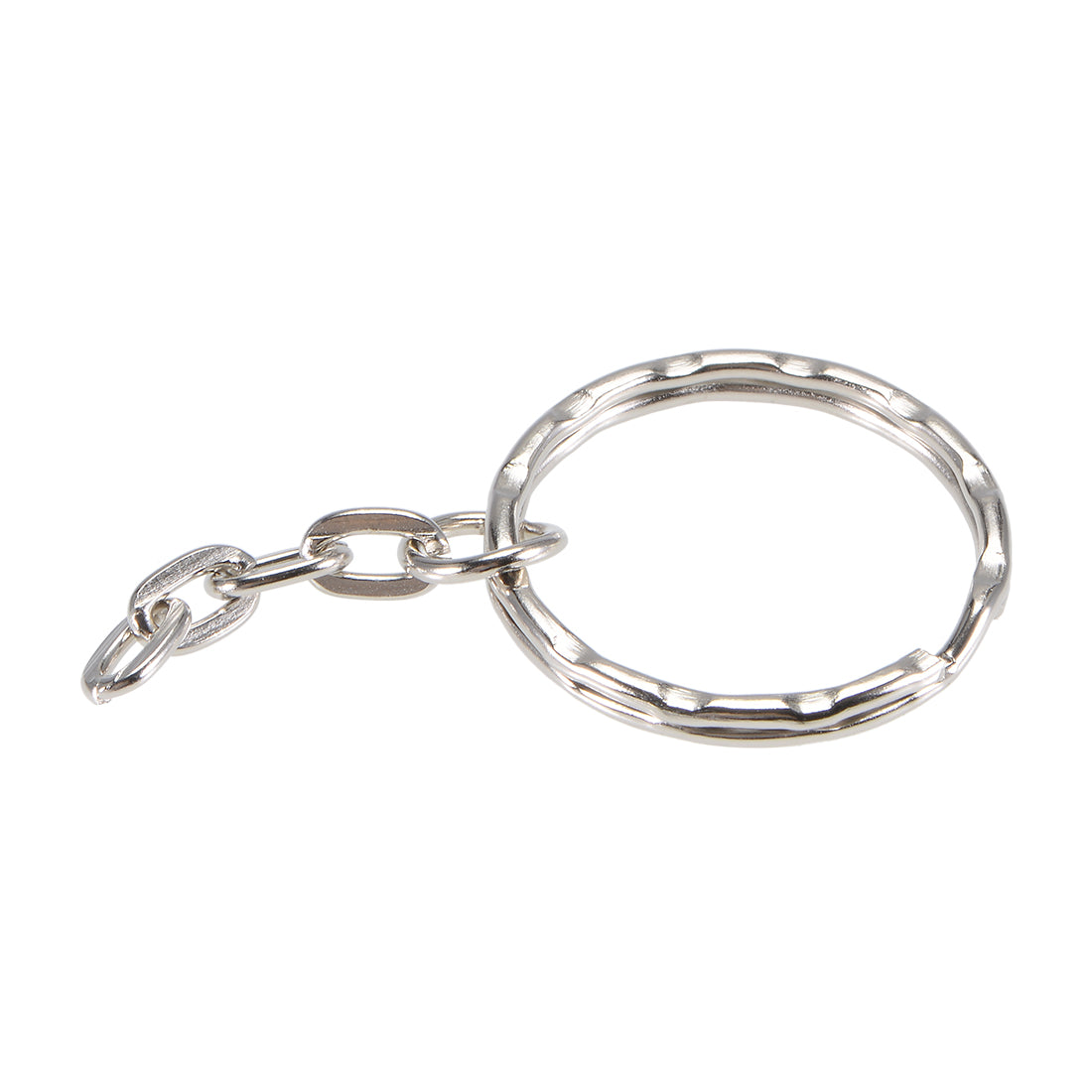Harfington Flat Chain Split Key Ring Open Jump Connector