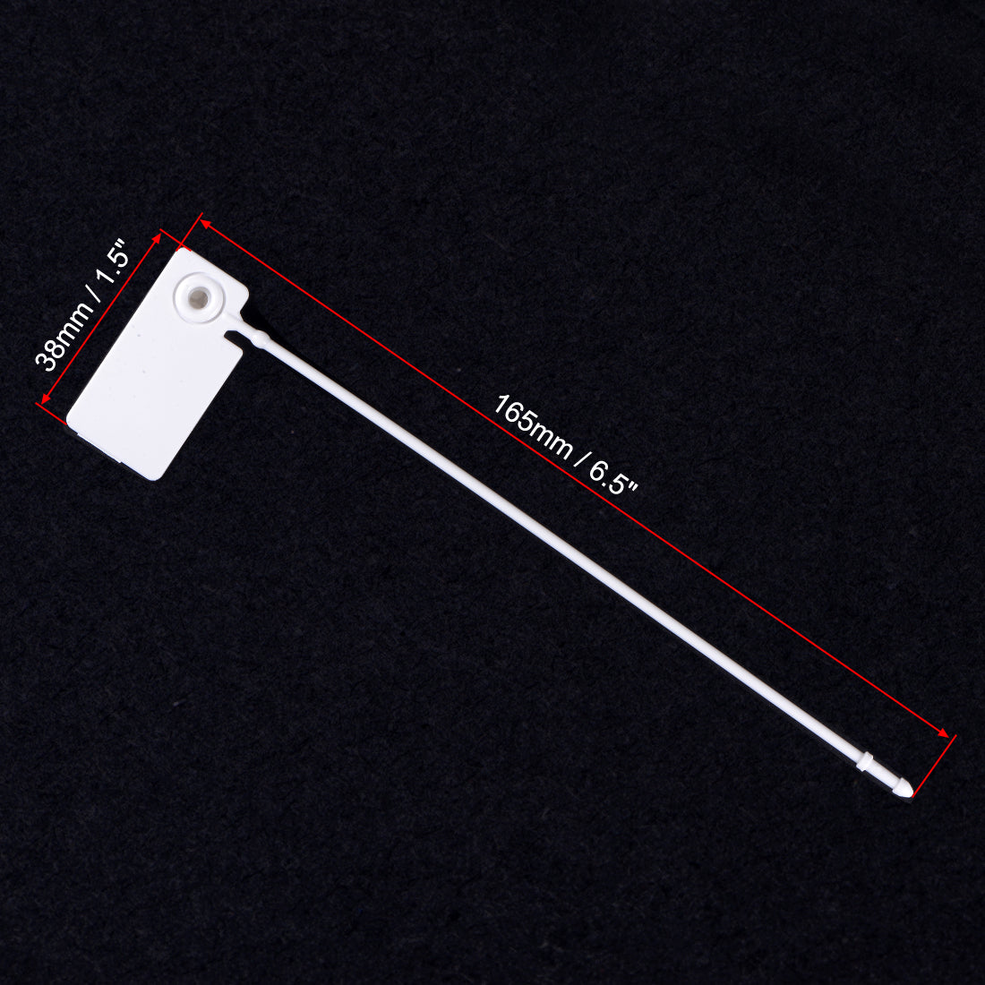 Harfington Plastic Zip Ties Pull-Tight Security Tags Anti-Tamper for Storage Units, Pack of 100