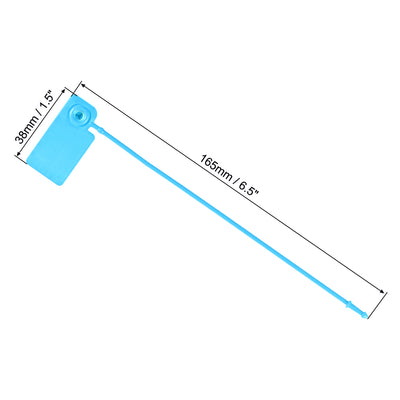 Harfington Plastic Zip Ties Pull-Tight Security Tags Anti-Tamper for Storage Units, Pack of 100