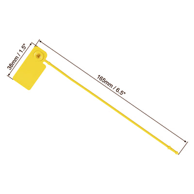 Harfington Plastic Zip Ties Pull-Tight Security Tags Anti-Tamper for Storage Units, Pack of 50