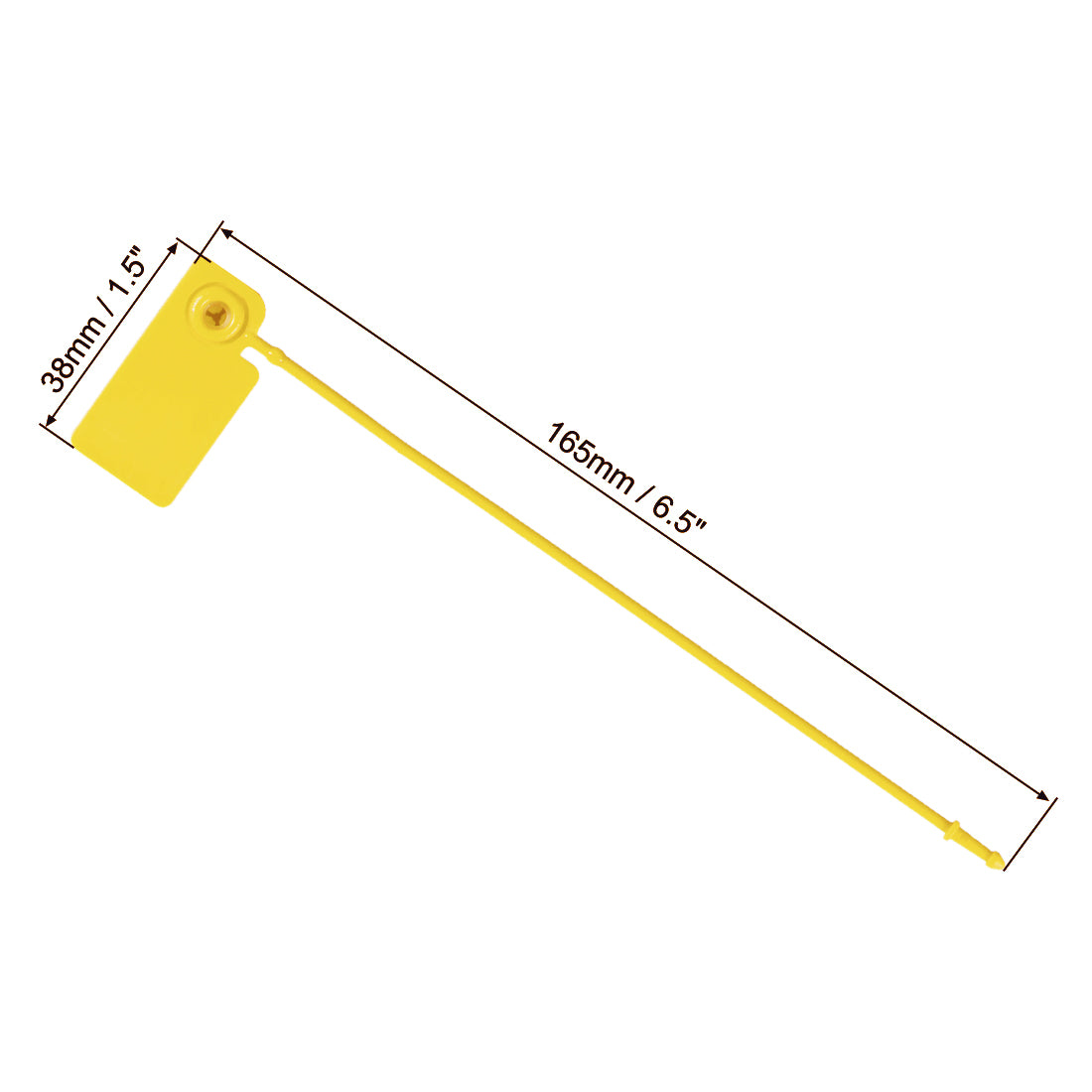 Harfington Plastic Zip Ties Pull-Tight Security Tags Anti-Tamper for Storage Units, Pack of 100