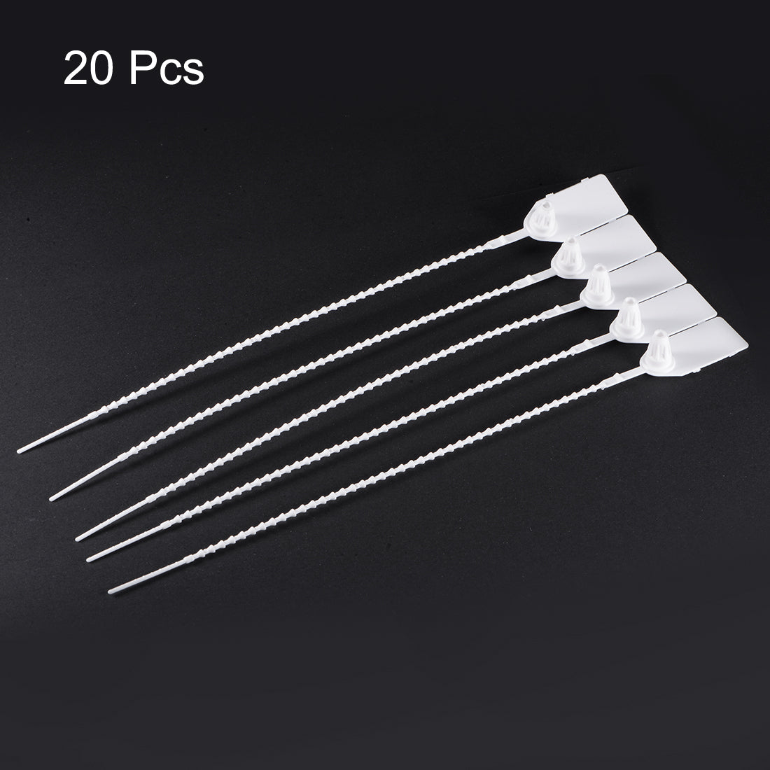 Harfington Plastic Zip Ties Pull-Tight Seals Anti-Tamper for Container Luggage, Pack of 20