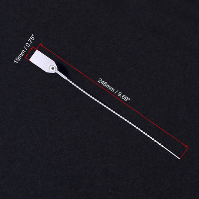 Harfington Plastic Zip Ties Pull-Tight Seals Anti-Tamper for Container Luggage, Pack of 20