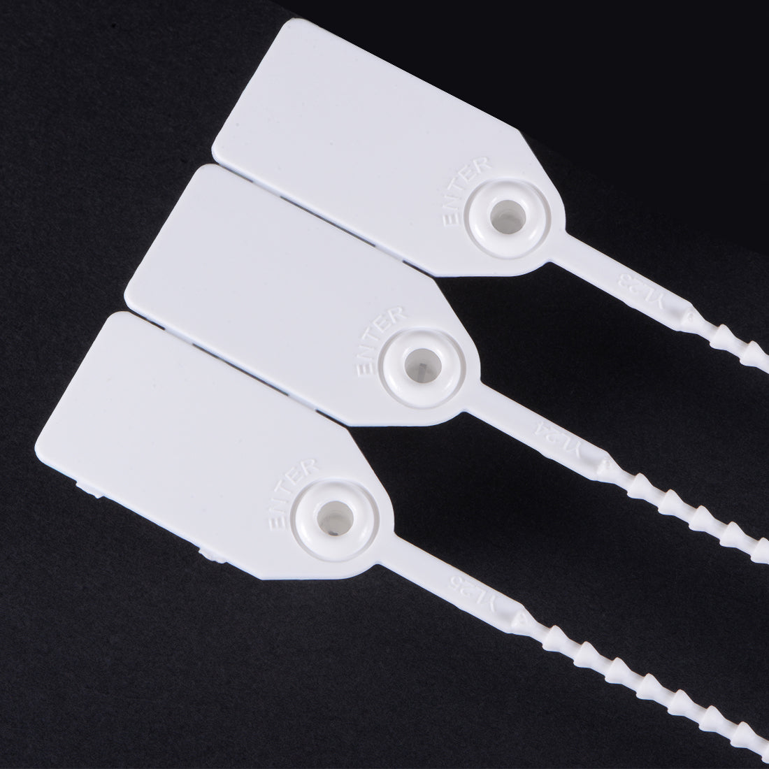 Harfington Plastic Zip Ties Pull-Tight Seals Anti-Tamper for Container Luggage, Pack of 20