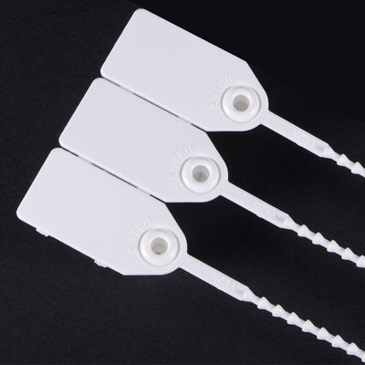 Harfington Plastic Zip Ties Pull-Tight Seals Anti-Tamper for Container Luggage, Pack of 20