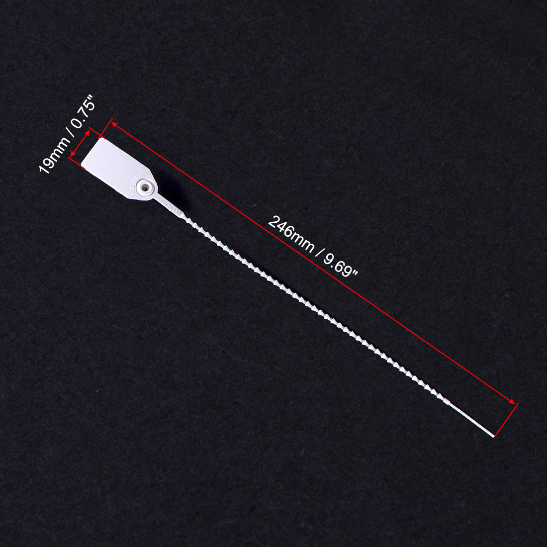 Harfington Plastic Zip Ties Pull-Tight Seals Anti-Tamper for Container Luggage, Pack of 100