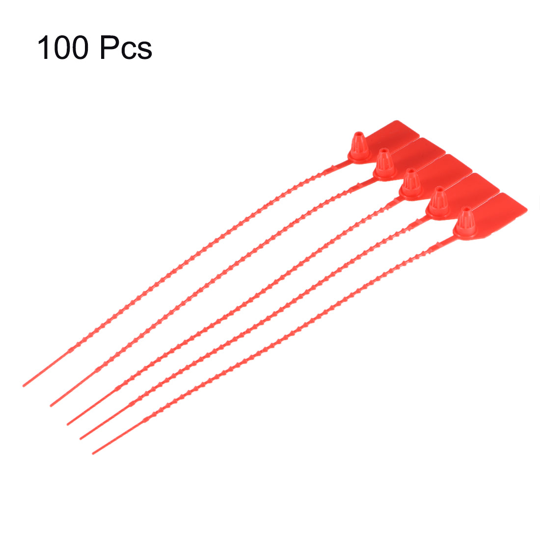 Harfington Plastic Zip Ties Pull-Tight Seals Anti-Tamper for Container Luggage, Pack of 100