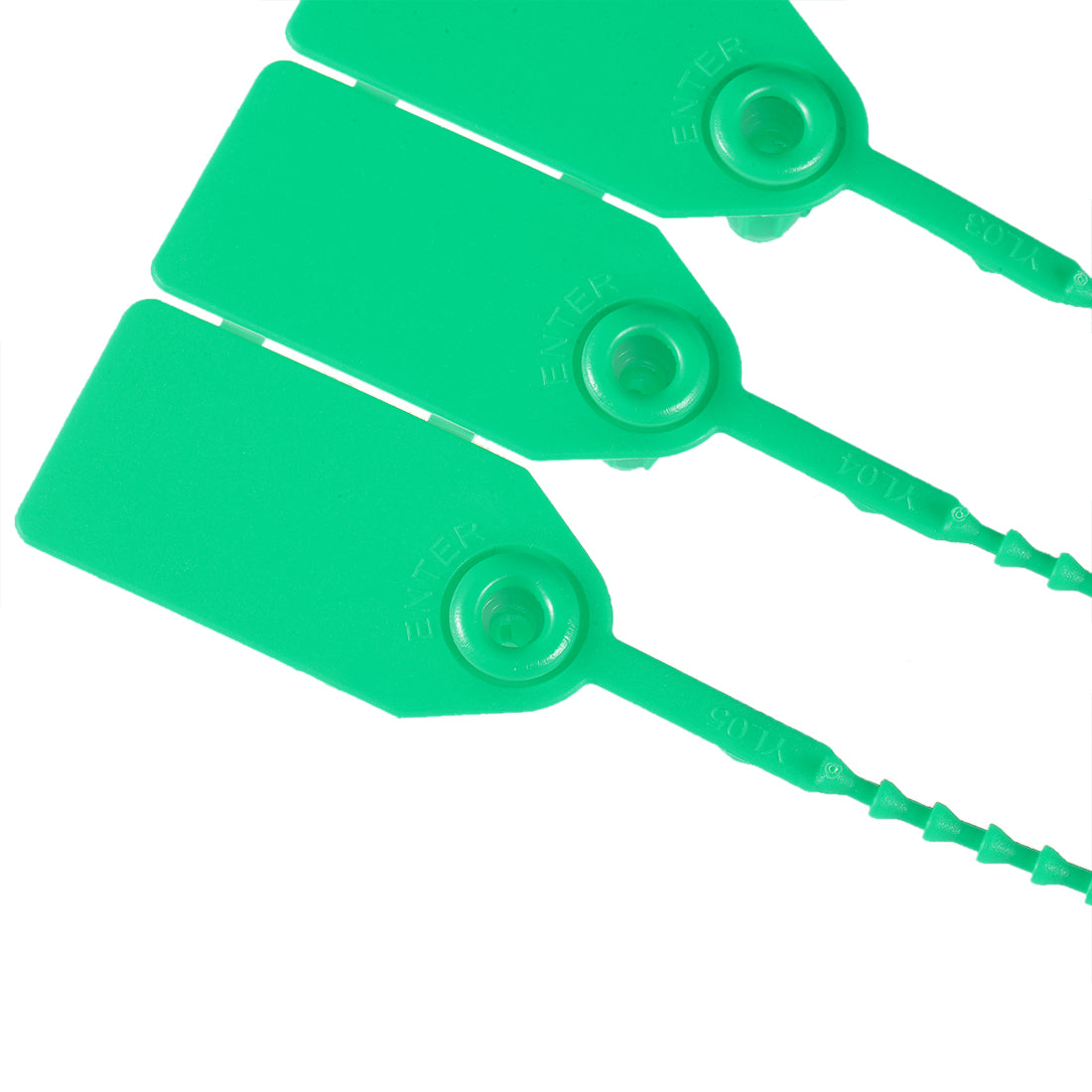 Harfington Plastic Zip Ties Pull-Tight Seals Anti-Tamper for Container Luggage, Pack of 100