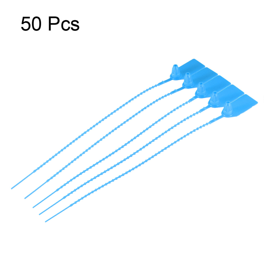 Harfington Plastic Zip Ties Pull-Tight Seals Anti-Tamper for Container Luggage, Pack of 50