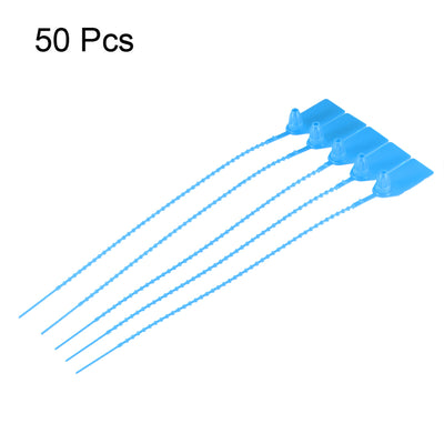 Harfington Plastic Zip Ties Pull-Tight Seals Anti-Tamper for Container Luggage, Pack of 50