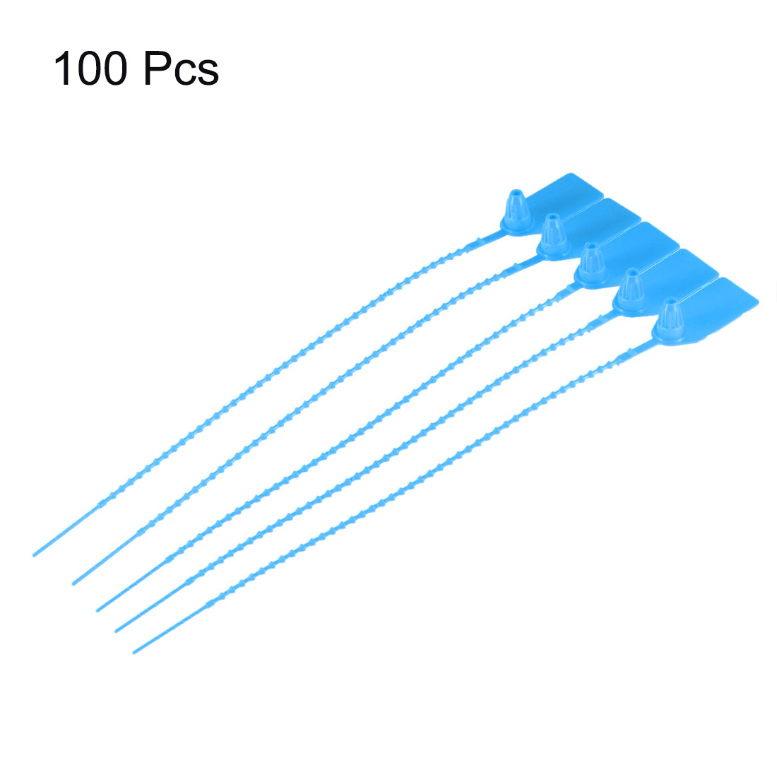 Harfington Plastic Zip Ties Pull-Tight Seals Anti-Tamper for Container Luggage, Pack of 100