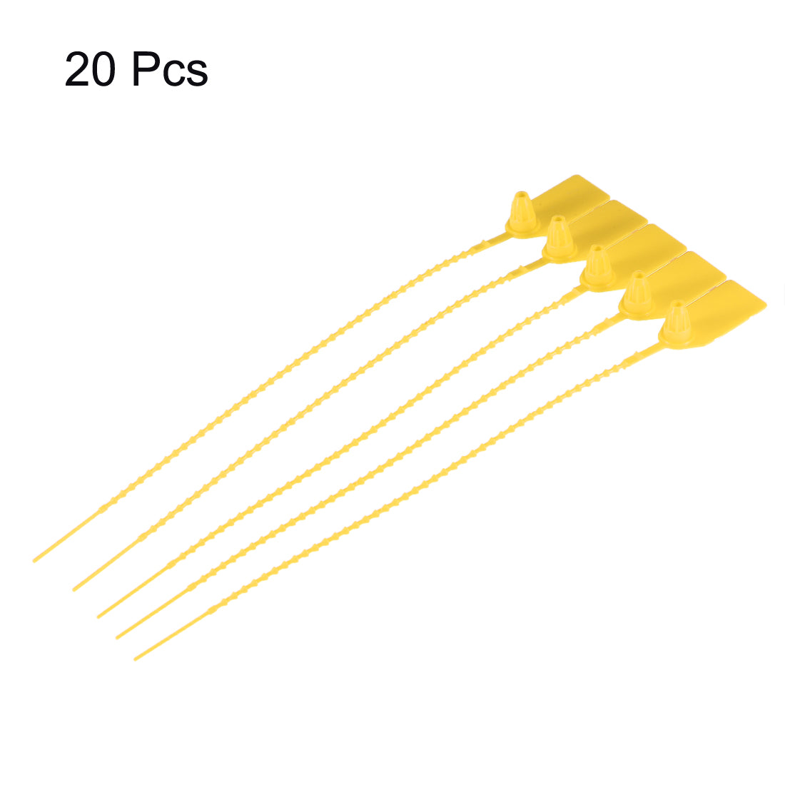 Harfington Plastic Zip Ties Pull-Tight Seals Anti-Tamper for Container Luggage, Pack of 20