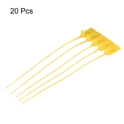 Harfington Plastic Zip Ties Pull-Tight Seals Anti-Tamper for Container Luggage, Pack of 20