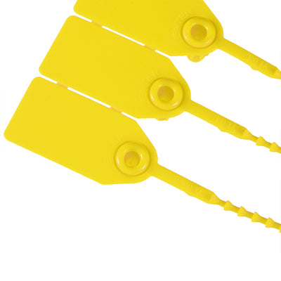 Harfington Plastic Zip Ties Pull-Tight Seals Anti-Tamper for Container Luggage, Pack of 50