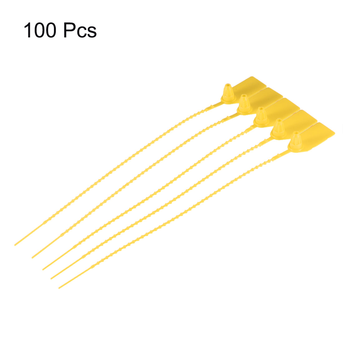 Harfington Plastic Zip Ties Pull-Tight Seals Anti-Tamper for Container Luggage, Pack of 100