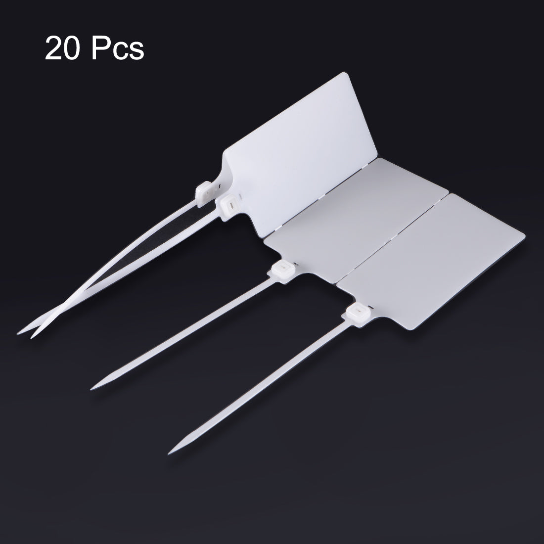 Harfington Plastic Zip Ties Pull-Tight Seals Anti-Tamper Large Size for Container Luggage, Pack of 100