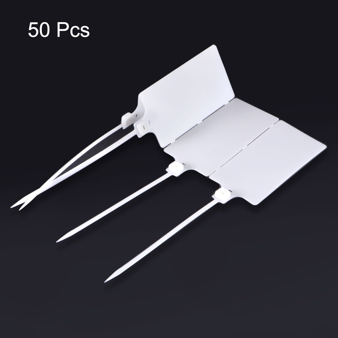 Harfington Plastic Zip Ties Pull-Tight Seals Anti-Tamper Large Size for Container Luggage, Pack of 50