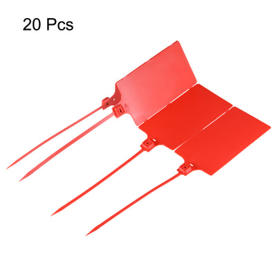 Harfington Plastic Zip Ties Pull-Tight Seals Anti-Tamper Large Size for Container Luggage, Pack of 100