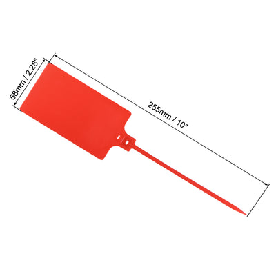 Harfington Plastic Zip Ties Pull-Tight Seals Anti-Tamper Large Size for Container Luggage, Pack of 50