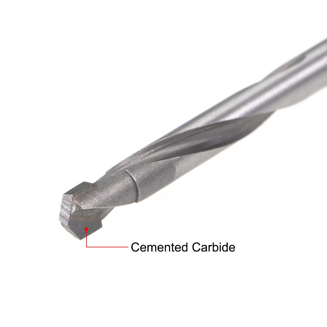 Harfington Cemented Carbide Round Shank U-flutes Twist Drill Bit