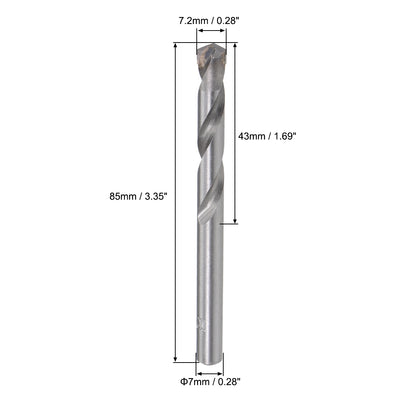 Harfington Cemented Carbide Round Shank U-flutes Twist Drill Bit