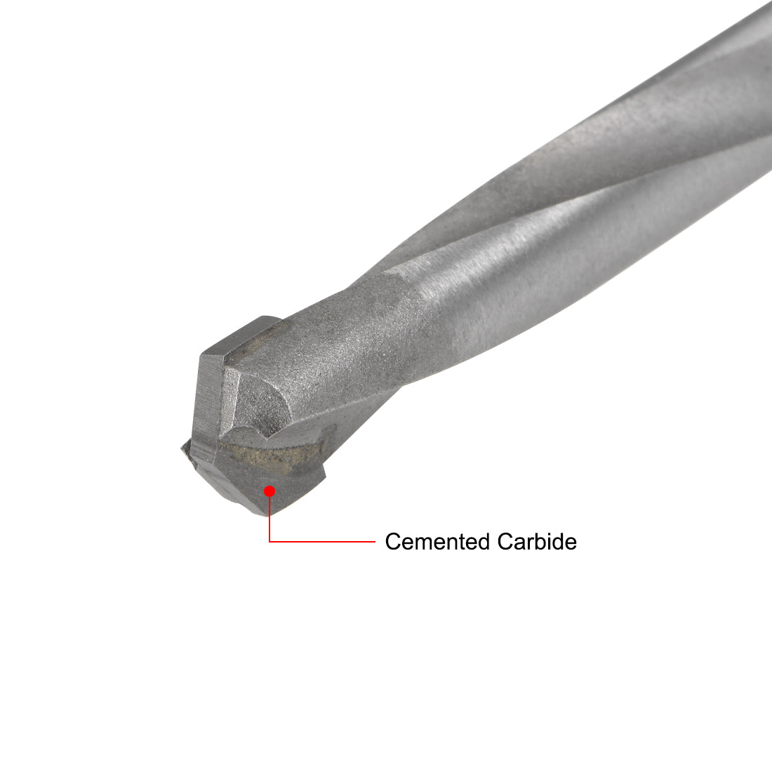 Harfington Carbide Round Shank U-flutes Twist Drill Bit 2pcs