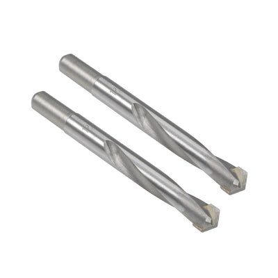 Harfington Carbide Round Shank U-flutes Twist Drill Bit 2pcs