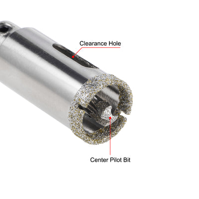 Harfington Diamond Drill Bit Glass Hole Saw with Center Pilot Bit for Porcelain Tile