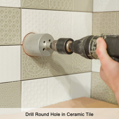 Harfington Diamond Drill Bit Glass Hole Saw with Center Pilot Bit for Porcelain Tile