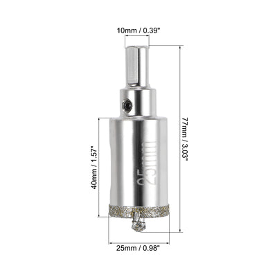 Harfington Diamond Drill Bit Glass Hole Saw with Center Pilot Bit for Porcelain Tile