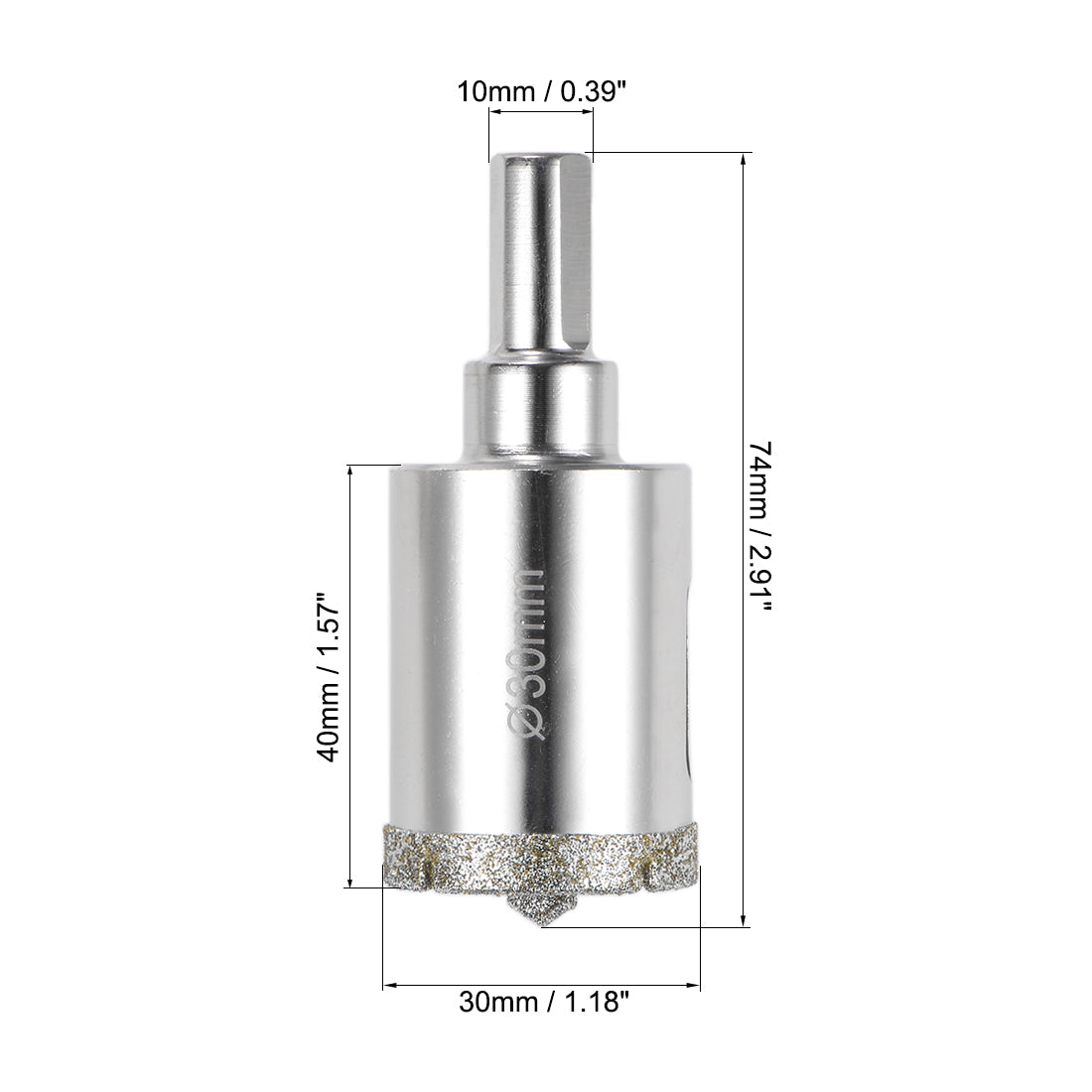 Harfington Diamond Drill Bit Glass Hole Saw with Center Pilot Bit for Porcelain Tile