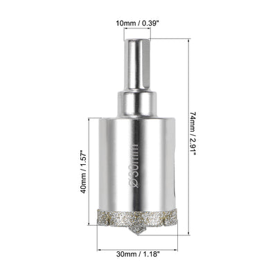 Harfington Diamond Drill Bit Glass Hole Saw with Center Pilot Bit for Porcelain Tile