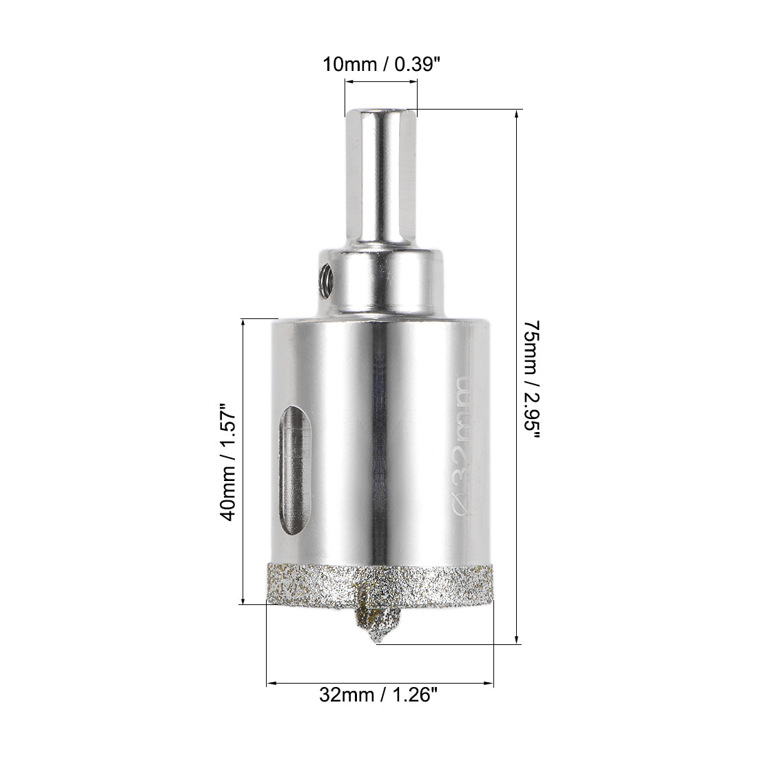 Harfington Diamond Drill Bit Glass Hole Saw with Center Pilot Bit for Porcelain Tile
