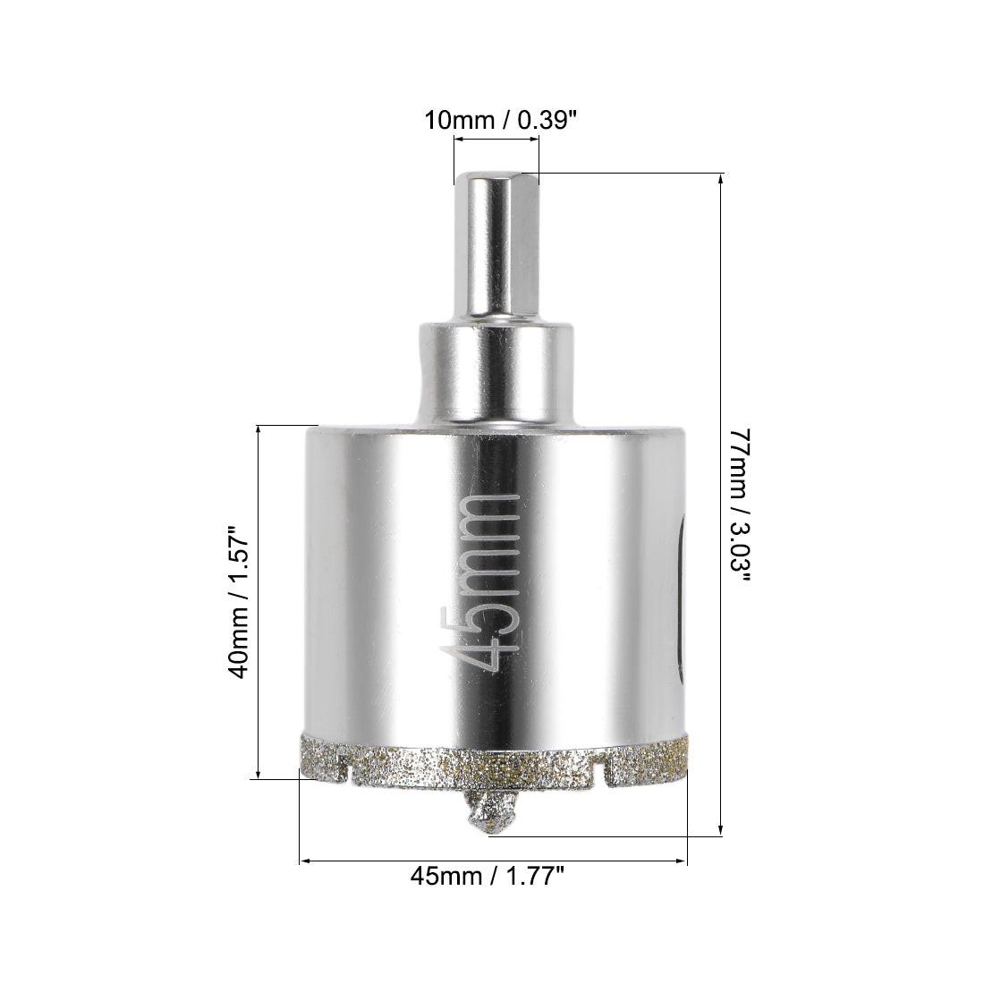 Harfington Diamond Drill Bit Glass Hole Saw with Center Pilot Bit for Porcelain Tile