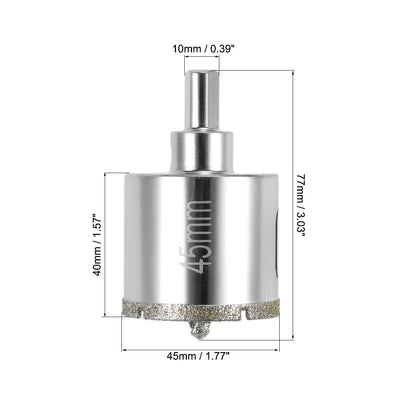 Harfington Diamond Drill Bit Glass Hole Saw with Center Pilot Bit for Porcelain Tile
