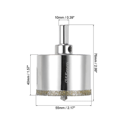 Harfington Diamond Drill Bit Glass Hole Saw with Center Pilot Bit for Tile