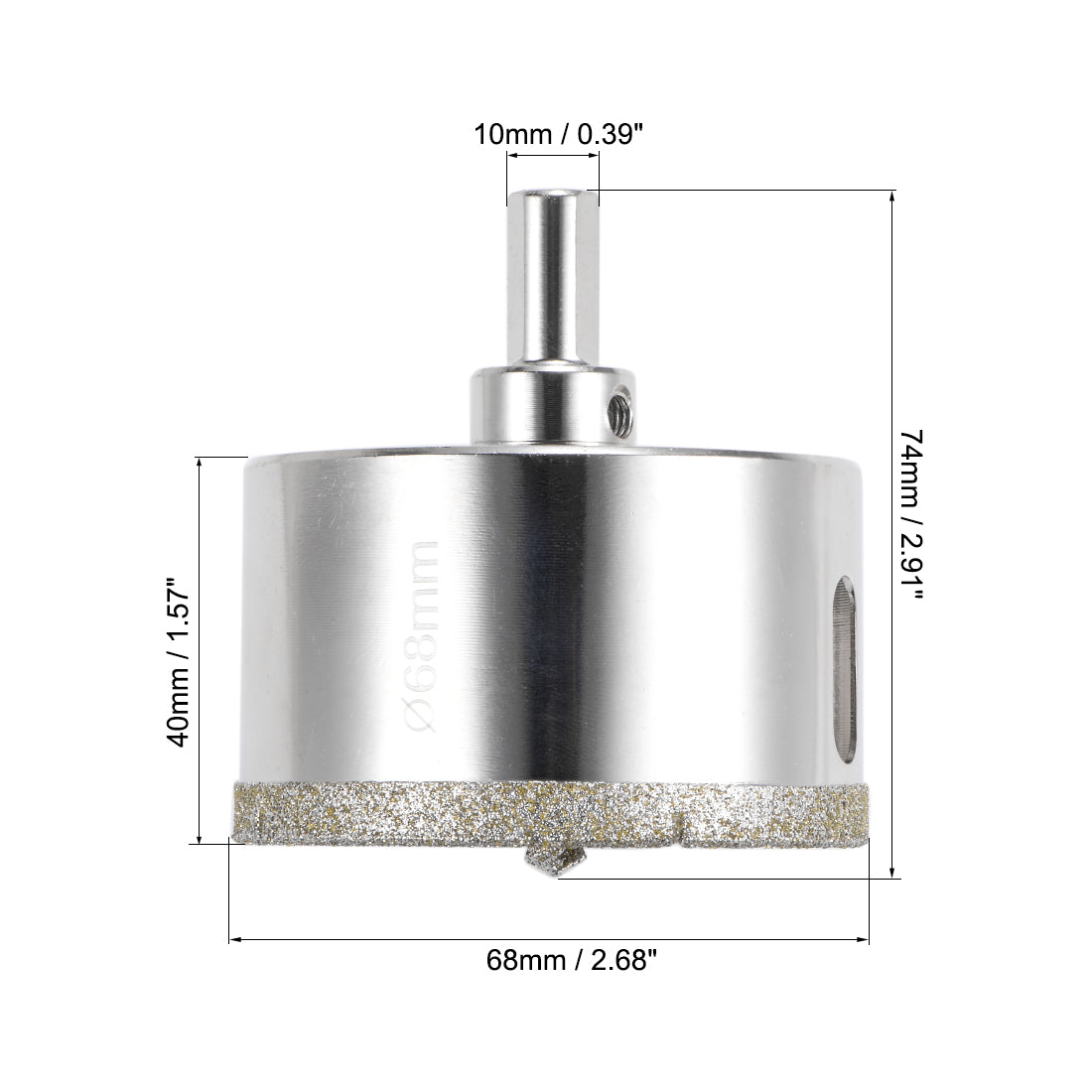 Harfington Diamond Drill Bit Glass Hole Saw with Center Pilot Bit for Tile