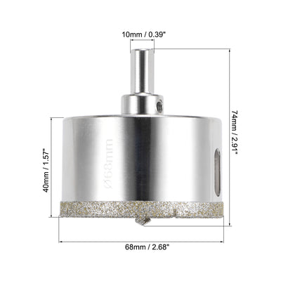 Harfington Diamond Drill Bit Glass Hole Saw with Center Pilot Bit for Tile