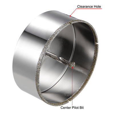 Harfington Diamond Drill Bit Glass Hole Saw with Center Pilot Bit for Tile