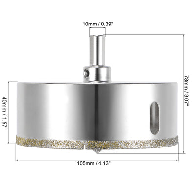 Harfington Diamond Drill Bit Glass Hole Saw with Center Pilot Bit for Tile