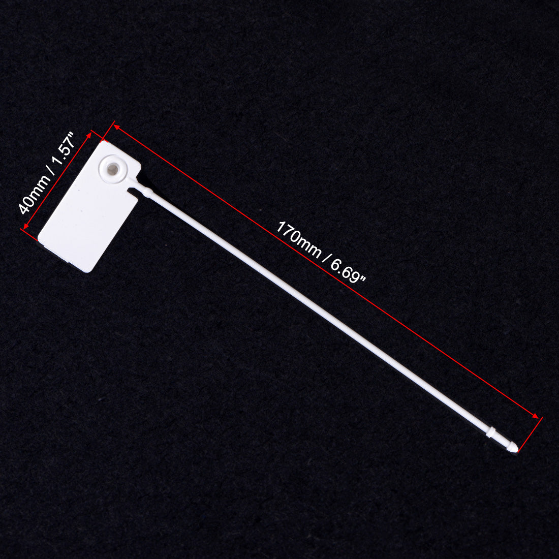 Harfington Plastic Zip Ties Pull Tight Seals Anti-Tamper 175mm Length for Container Luggage, Pack of 20