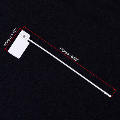 Harfington Plastic Zip Ties Pull Tight Seals Anti-Tamper 175mm Length for Container Luggage, Pack of 20