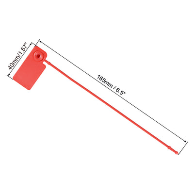 Harfington Plastic Zip Ties Pull Tight Seals Anti-Tamper 175mm Length for Container Luggage, Pack of 20
