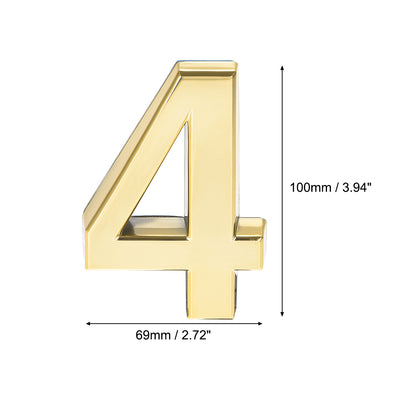 Harfington Self Adhesive House Number ABS Plastic Number for House Mailbox Address Sign