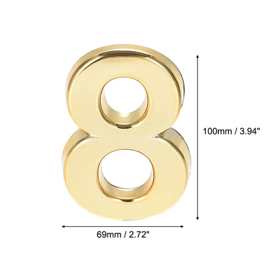 Harfington Self Adhesive House Number ABS Plastic Number for House Mailbox Address Sign